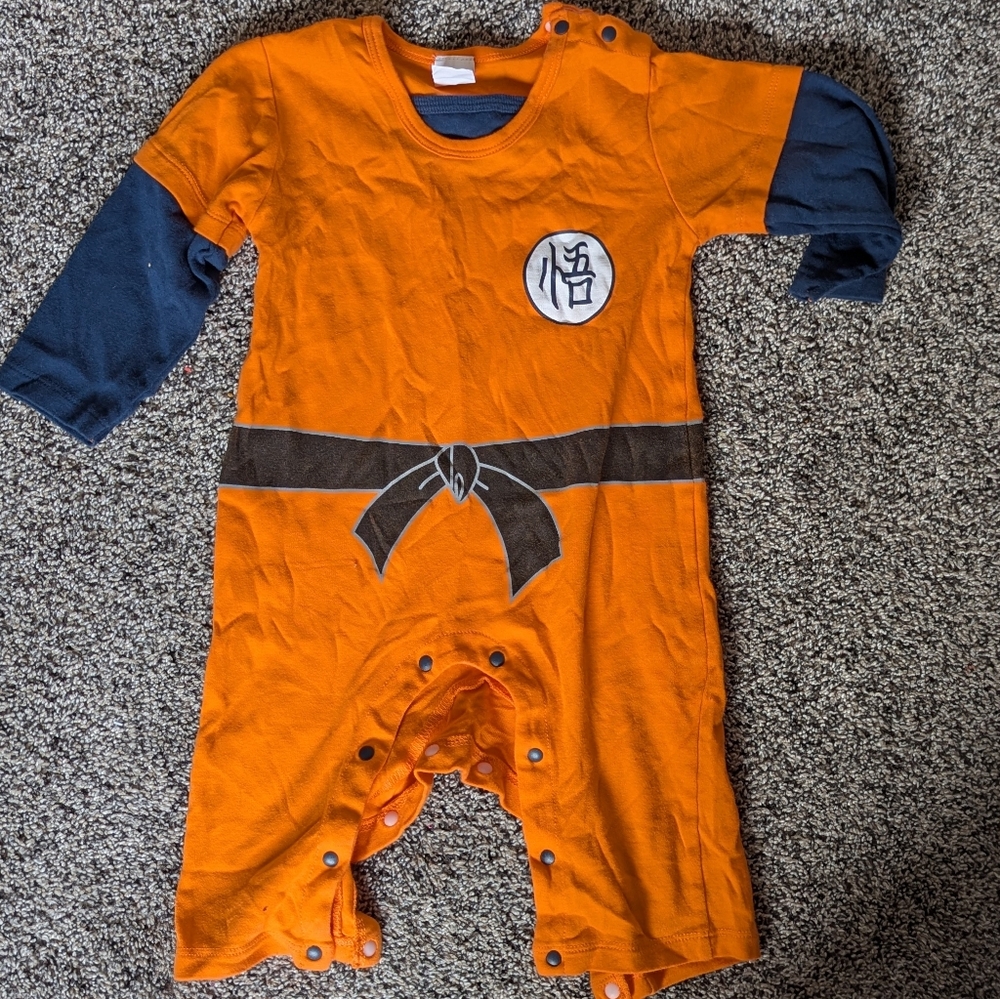Dragon Ball Z Saiyan Infant Toddler Outfit 18 Months
